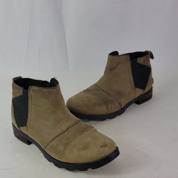 Sorel Emelie Chelsea Major Tan Women's Ankle Boots - Picture 3 of 16